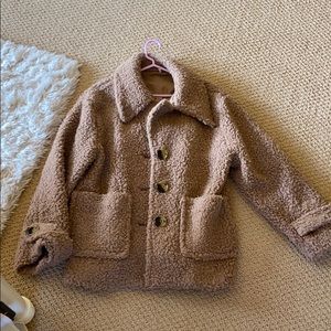 free people teddy coat - never worn!
